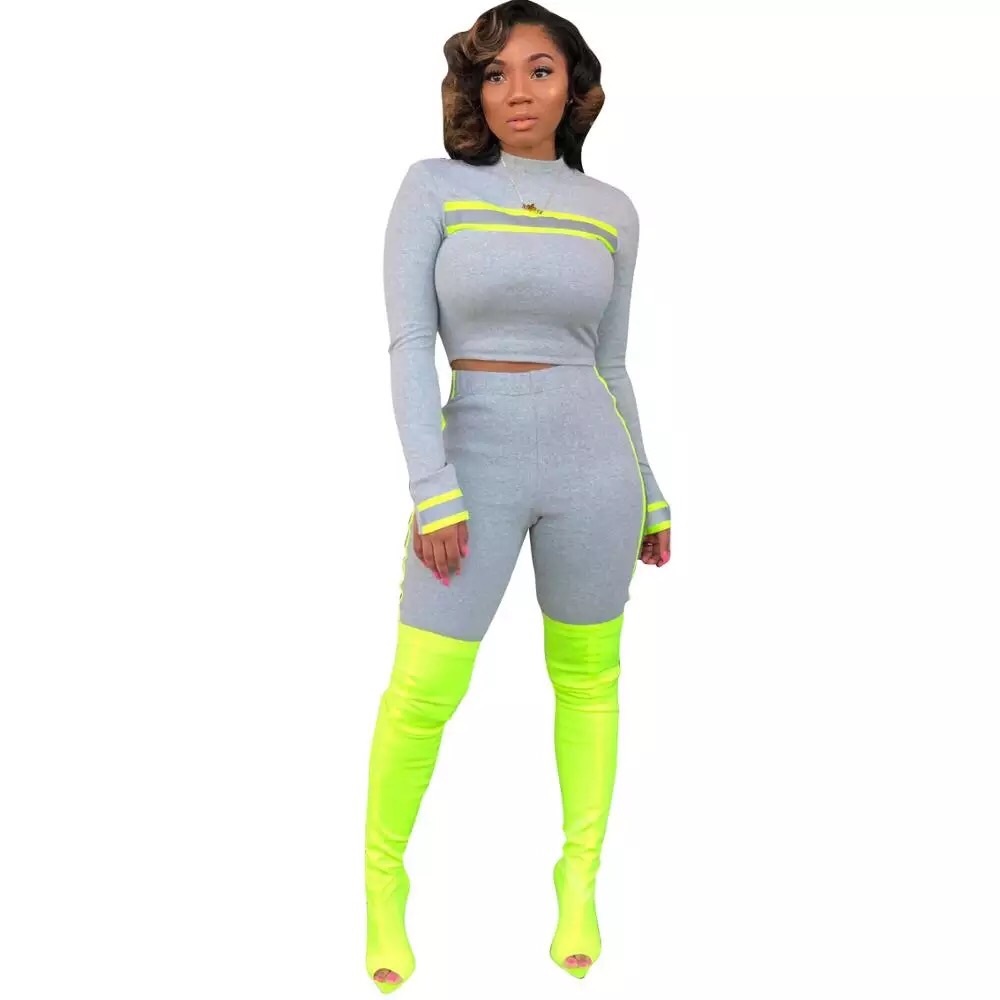 2 piece short reflective set.
